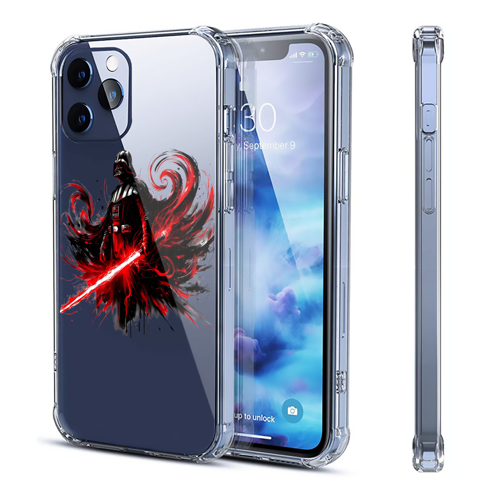 （画像用） スター・ウォーズ Star Wars 【iPhone 12シリーズ対応】透明スマホケース（クリアソフトケース）